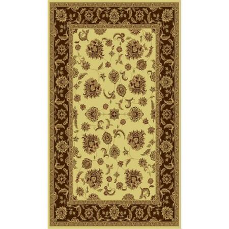 DYNAMIC RUGS Legacy 2.2 x 7.7 58020-160 Rug - Cream LE2858020160